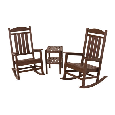 Polywood Presidential 3 Piece Rocker Set - Finish: Mahogany at Sears.com