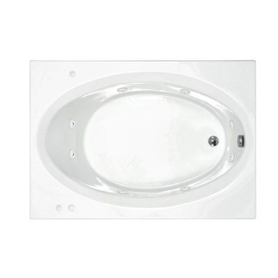 Spa Escapes Bermuda 42 x 72 x 23" Rectangular Whirlpool Jetted Bathtub - Finish: White, Trim Finish: White, Pump Location: Right at Sears.com