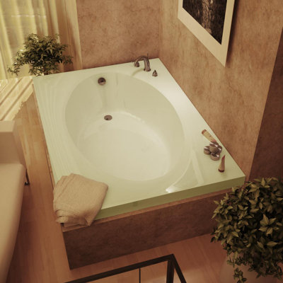 Spa Escapes Bermuda 42 x 72 x 23" Rectangular Soaking Bathtub - Finish: Biscuit, Trim Finish: Biscuit, Pump Location: Left at Sears.com