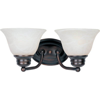 Maxim Lighting Malibu  Vanity Light - Finish/Shade Color: Marble/Polished Brass at Sears.com