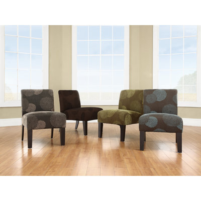 DHI Deco Sunflower Fabric Slipper Chair - Color: Brown Sunflower at Sears.com
