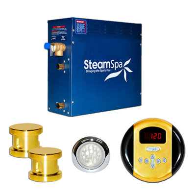 Steam Spa 12 KW Indulgence Steam Generator Package - Finish: Gold at Sears.com