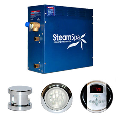 Steam Spa 4.5 KW Indulgence Steam Generator Package - Finish: Chrome at Sears.com