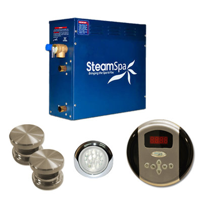 Steam Spa 12 KW Indulgence Steam Generator Package - Finish: Brushed Nickel at Sears.com