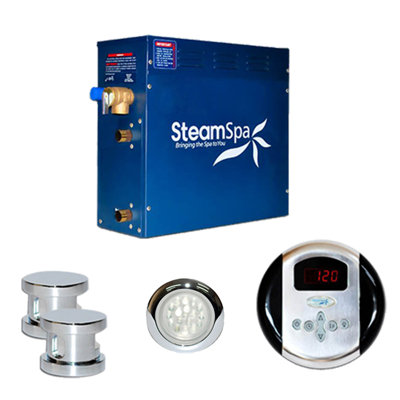 Steam Spa 12 KW Indulgence Steam Generator Package - Finish: Chrome at Sears.com