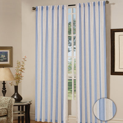 Madison Home Hudson Polyester Window Panel (Set of 2) - Color: Blue at Sears.com