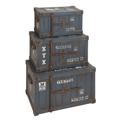 Woodland Imports Classic Old Time Wood Trunk (Set 3) at Sears.com