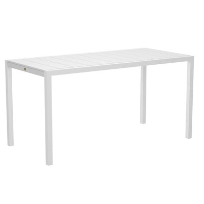 Polywood Trex Outdoor Surf City Counter Height Dining Table - Color: Textured White/Classic White, Size: 36" x 73" at Sears.com
