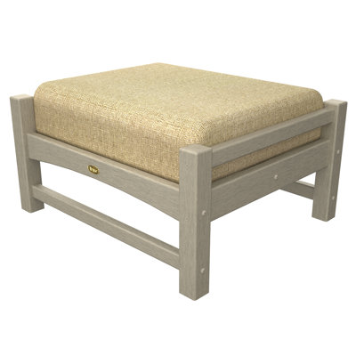 Polywood Trex Outdoor Rockport Club Ottoman - Color: Sand Castle / Sesame at Sears.com