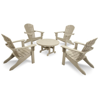 Polywood Ivy Terrace Classics 5 Piece Adirondack Seating Group - Color: Sand at Sears.com