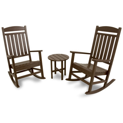 Polywood Ivy Terrace 3 Piece Rocker Seating Group - Color: Mahogany at Sears.com
