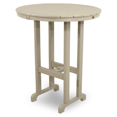 Polywood Trex Outdoor Monterey Bay Round Bar Table - Table Size: 36", Color: Sand Castle at Sears.com