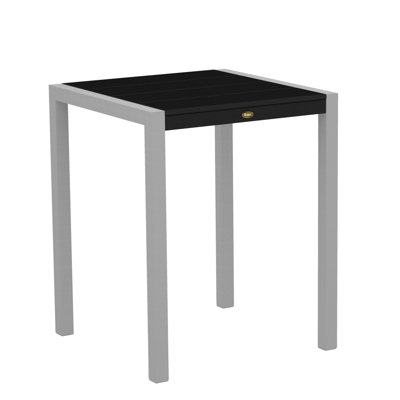 Polywood Trex Outdoor Surf City Counter Height Dining Table - Color: Textured Black/Rainforest Canopy, Size: 36" x 73" at Sears.com