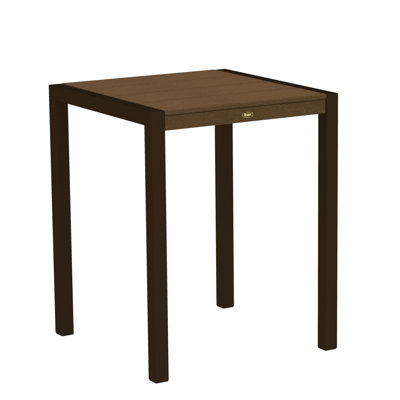Polywood Trex Outdoor Surf City Counter Height Dining Table - Size: 30" x 30", Color: Textured Bronze/Tree House at Sears.com