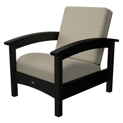 Polywood Trex Outdoor Rockport Club Deep Seating Chair - Color: Charcoal Black / Bird's Eye at Sears.com