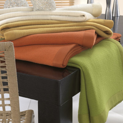 Zambaiti Primrose Pure Cashmere Basket Weave Blanket - Size: King, Color: Terracotta at Sears.com