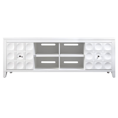 Martin Home Furnishings Crescent 79" TV Stand - Finish: White at Sears.com