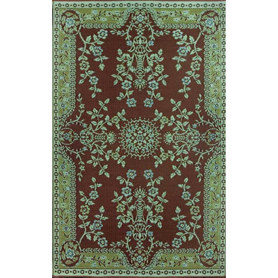 Mad Mats Oriental Garland Teal Brown Rug - Rug Size: 6' x 9' at Sears.com