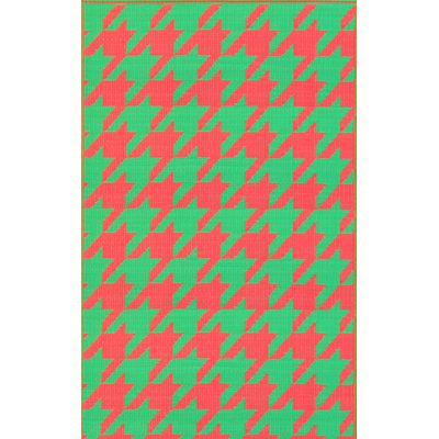 Mad Mats Hound's Tooth Red/Green Rug - Rug Size: 5' x 8' at Sears.com