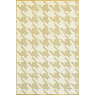 Mad Mats Hound's Tooth Cream/Umber Rug - Rug Size: 2'5" x 3' at Sears.com