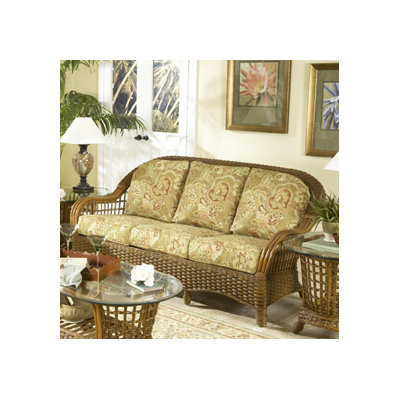 Wildon Home Montego Sofa - Finish: Pecan, Fabric: Sparkle Olive at Sears.com