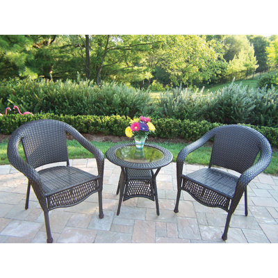 Oakland Living Resin Wicker 3 Piece Lounge Seating Group at Sears.com