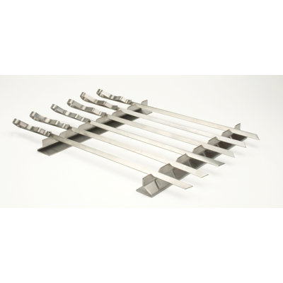 Charcoal Companion Steven Raichlen Stainless Steel Kabob Rack with Six Skewers Set at Sears.com