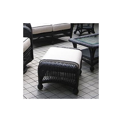 The Outdoor Greatroom Company Ebony & Ivory Wicker Ottoman with Cushion at Sears.com