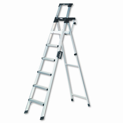 SAMSONITE/COSCO Eight-Foot Lightweight Aluminum Folding Step Ladder with Leg Lock and Handle at Sears.com