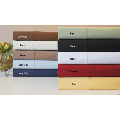 Simple Luxury 530 Thread Count Egyptian Cotton Solid Duvet Cover Set - Size: King / California King, Color: Chocolate at Sears.com
