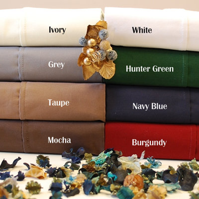 Simple Luxury 400 Thread Count Egyptian Cotton Solid Sheet Set - Size: Twin XL, Color: Gray at Sears.com