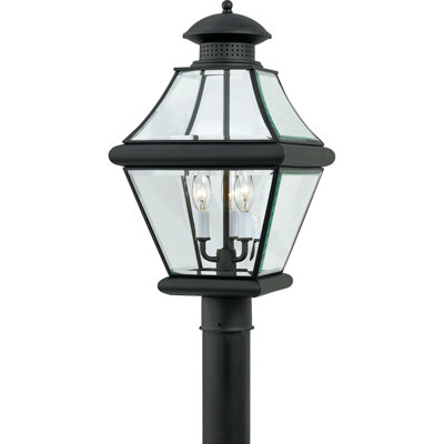 Quoizel Rutledge  Outdoor Large Post Lantern - Finish: Mystic Black at Sears.com