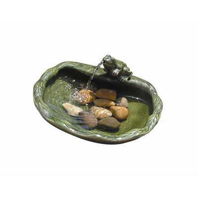 Smart Solar Solar Water Features Ceramic Frog Fountain at Sears.com