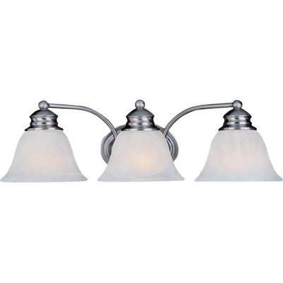 Maxim Lighting Malibu Three Light Bath Vanity in Satin Nickel at Sears.com