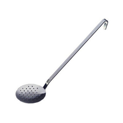 Paderno World Cuisine One Piece Skimmer in Stainless Steel - Size: Dia 10" x L 29 1/2" oversized welded handle at Sears.com
