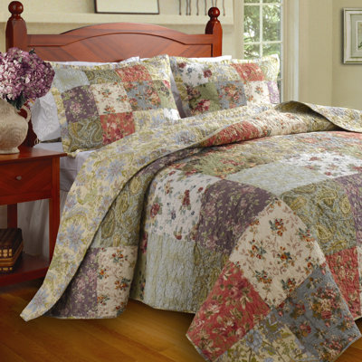 Greenland Home Fashions Blooming Prairie Bedspread Set - Size: King at Sears.com