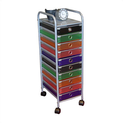 4D Concepts 10 Drawer Multi-Colored Rolling Storage Tower at Sears.com
