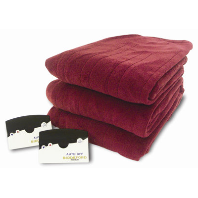 Biddeford Blankets Knit Microplush Warming Blanket with Digital Controller - Size: Full, Color: Brick at Sears.com