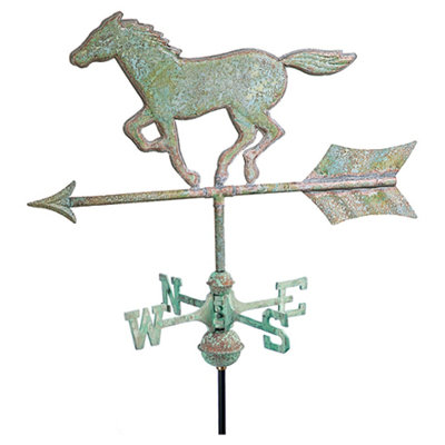 GOOD DIRECTIONS Cottage Weathervane Horse - Finish: Blue Verde, Mount: Roof Mount at Sears.com