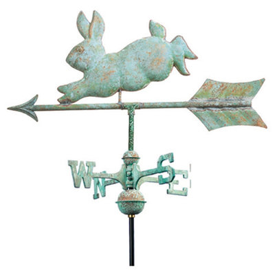 GOOD DIRECTIONS Cottage Weathervane Rabbit in Blue Verde - Mount: Roof Mount at Sears.com