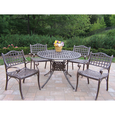 Oakland Living Elite 5 Piece Dining Set - Cushions: Without Cushions at Sears.com