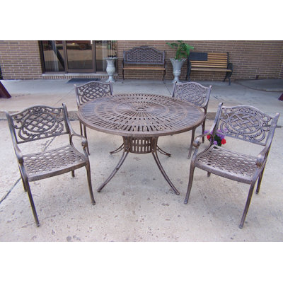 Oakland Living Sunray Mississippi 5 Piece Dining Set - Finish: Antique Bronze at Sears.com