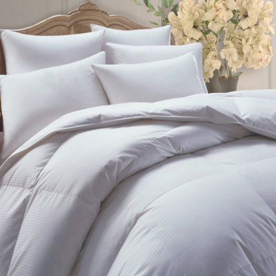 Wildon Home Imperial Cotton 700 Fill Power Goose Down Comforter in White - Size: Oversize King at Sears.com
