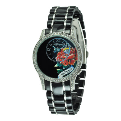 Ed Hardy Women's Jasmine Watch in Black at Sears.com