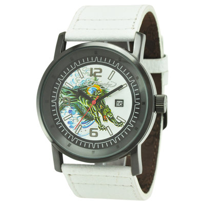 Ed Hardy Men's Kombat Panther Watch in White at Sears.com