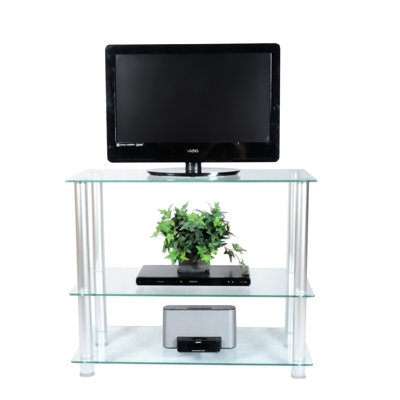 RTA Home And Office Extra Tall Glass and Aluminum 42" TV Stand at Sears.com