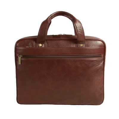 Dr. Koffer Fine Leather Accessories Slim Laptop Bag - Color: Brown at Sears.com