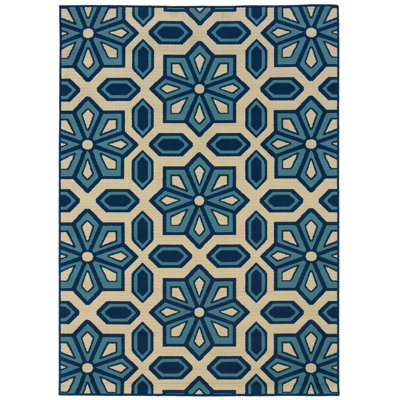 Oriental Weavers Sphinx Caspian Ivory/Blue Rug - Rug Size: 3'7" x 5'6" at Sears.com