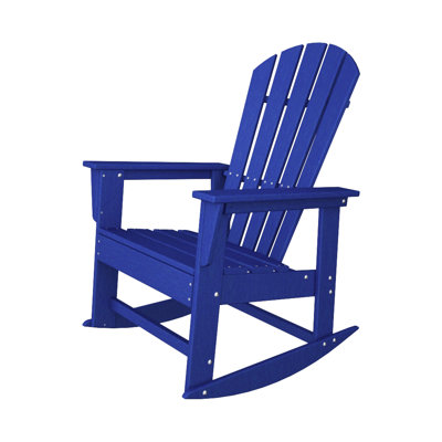 Polywood South Beach Shell Back Rocking Chair - Finish: Pacific Blue at Sears.com