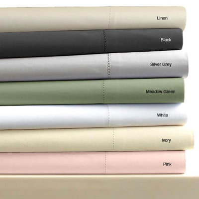Tribeca Living Egyptian Cotton 600 Thread Count Solid Duvet Cover Set - Size: Queen, Color: Meadow Green at Sears.com